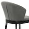 Armen Living Juno Charcoal Fabric and Black Wood Dining Side Chairs, PK2 LCJNSIBLCH - alternate 8